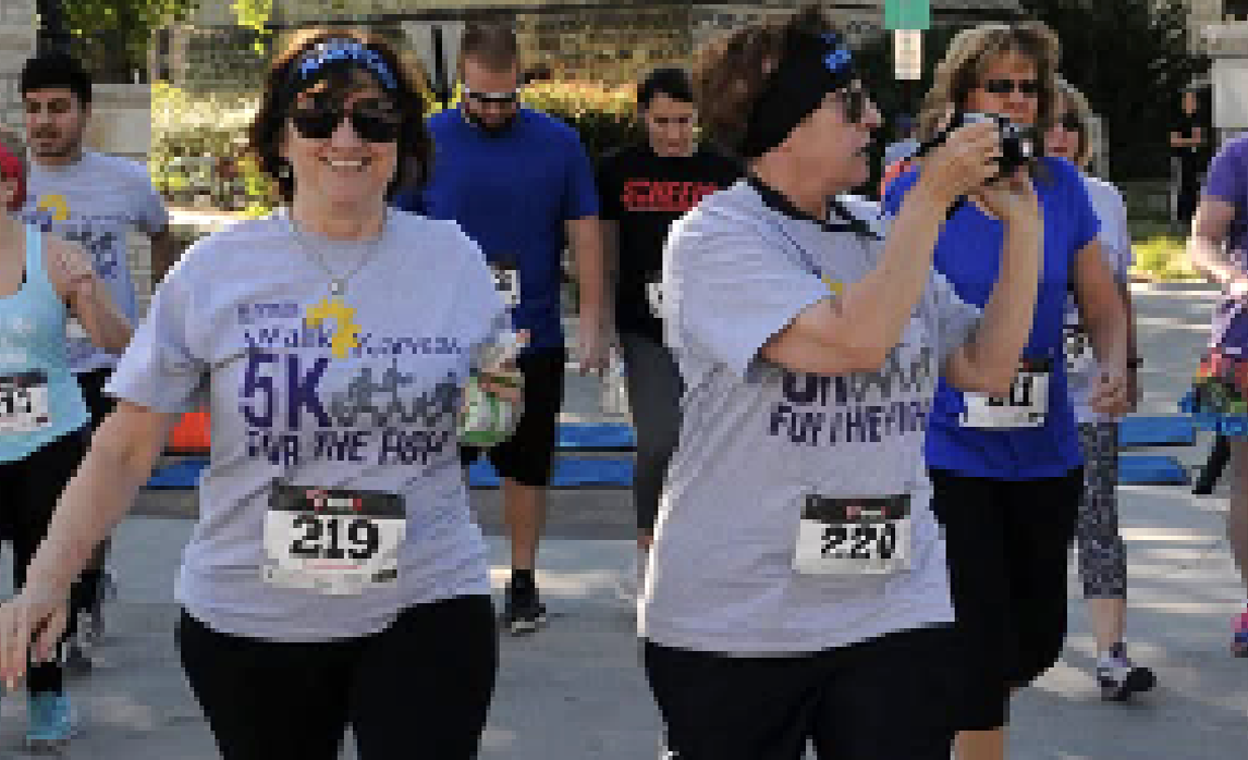 Walk Kansas participants walking together