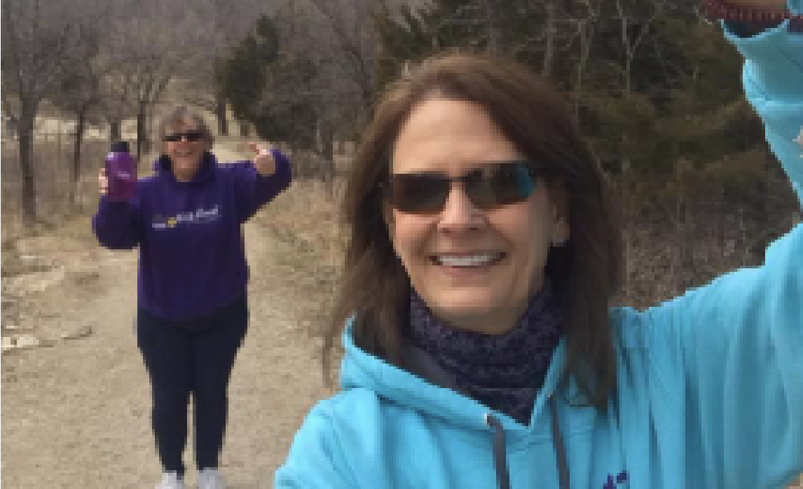 Walk Kansas participants walking together